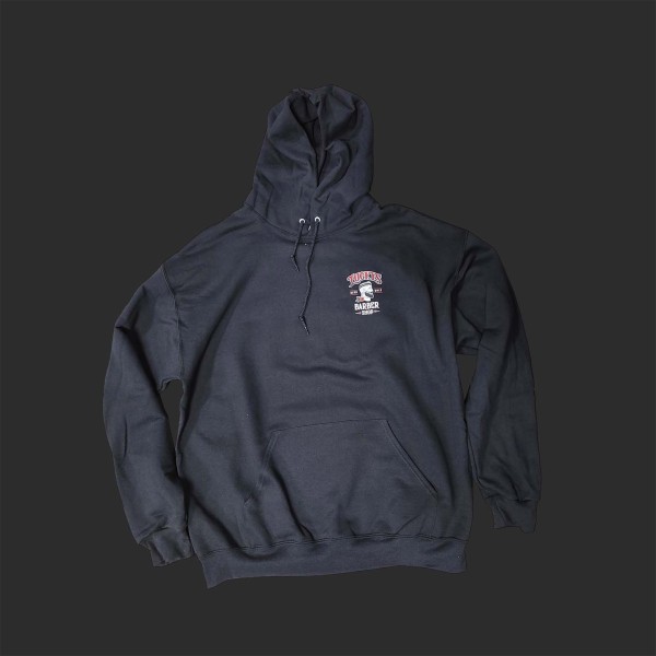 Lucky's Barbershop Man Logo Hoodie