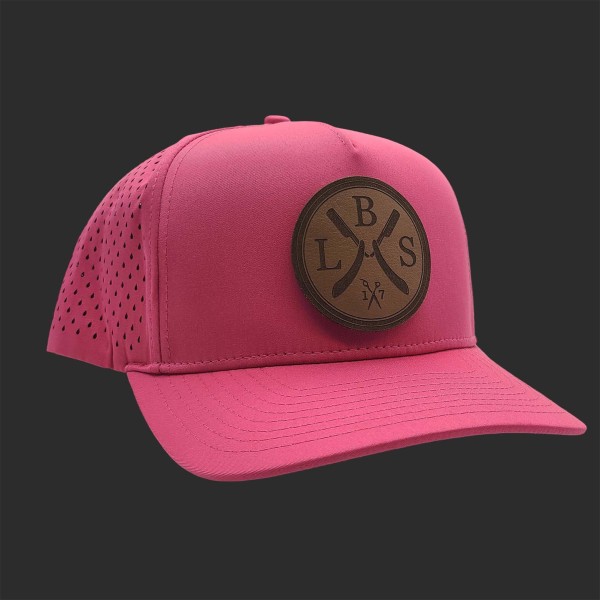 Beige Circle Logo Perforated Hat